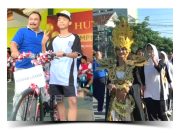 Semarak HUT Ke-79 SMPN 5 Ponorogo Gelar Jalan Santai Maskot Unik