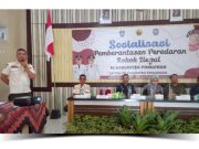 Sosialisasi Pemberantasan Rokok Ilegal, Satpol PP Ponorogo Edukasi Warga Sukorejo