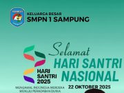Keluarga Besar SMPN 1 Sampung Mengucapkan Selamat Hari Santri Nasional 22 Oktober 2025