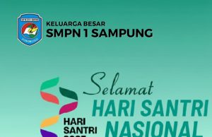 Keluarga Besar SMPN 1 Sampung Mengucapkan Selamat Hari Santri Nasional 22 Oktober 2025