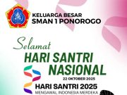 Keluarga Besar Smaza Ponorogo Mengucapkan Selamat Hari Santri Nasional