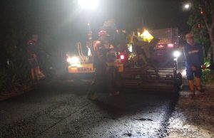 Jalan Selesai Diaspal, Emak-Emak Desa Karanglo Kidul: Matur Nuwun Pemkab Ponorogo