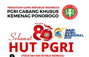 PGRI Cabang Khusus Kemenag Ponorogo Mengucapkan Selamat HUT Ke-80 PGRI & Hari Guru Nasional (HGN) 25 November 2025