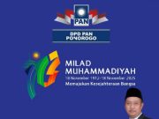 DPD Partai Amanat Nasional Ponorogo Mengucapkan Selamat Milad Ke-113 Muhammadiyah