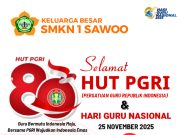 Keluarga Besar SMKN 1 Sawoo Ponorogo Mengucapkan Selamat HUT Ke-80 PGRI & Hari Guru Nasional (HGN) 25 November 2025