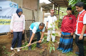 YBM PLN, K3–HSSE, dan Srikandi PLN UP3 Ponorogo Tanam Pohon Produktif dan Tebar Kebahagiaan