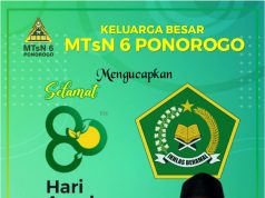 Keluarga Besar MTsN 6 Ponorogo Mengucapkan Selamat Hari Amal Bakti Kementerian Agama Ke-80