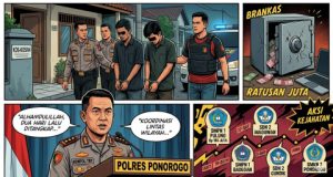 Komplotan Pembobol Sekolah di Ponorogo & Madiun Diringkus: Brankas Ratusan Juta Jadi Sasaran