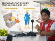 Perkuat Budaya K3 dan Kepedulian Lingkungan, PLN UP3 Ponorogo Gelar Simulasi Tanggap Darurat LB3 di ULP Trenggalek