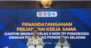 Perkuat Sinergi Layanan Publik, Kantor Imigrasi Ponorogo Tanda Tangani Perjanjian Kerja Sama dengan Puskesmas Ponorogo Selatan