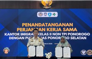 Perkuat Sinergi Layanan Publik, Kantor Imigrasi Ponorogo Tanda Tangani Perjanjian Kerja Sama dengan Puskesmas Ponorogo Selatan