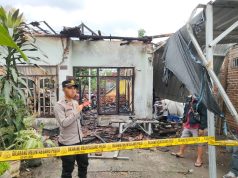 Diduga Korsleting Listrik, Rumah Anggota TNI di Ponorogo Ludes Dilalap Si Jago Merah