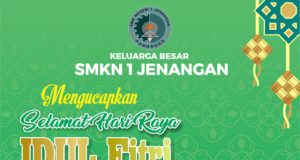 Keluarga Besar SMKN 1 Jenangan Mengucapkan Selamat Hari Raya Idul Fitri 1 Syawal 1447 Hijriyah