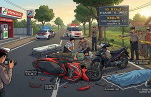 Satu Tewas Laka Maut di TKP Kedungbanteng: Adu Banteng Vario vs Smash