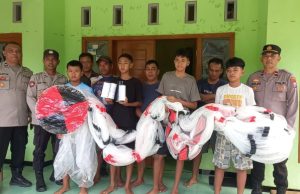 Lagi, Remaja di Desa Gandukepuh & Lengkong Serahkan Balon & Petasan ke Polsek Sukorejo Ponorogo