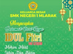 Keluarga Besar SMK Negeri 1 Mlarak Ponorogo Mengucapkan Selamat Hari Raya Idul Fitri 1 Syawwal 1447 Hijriyah