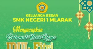 Keluarga Besar SMK Negeri 1 Mlarak Ponorogo Mengucapkan Selamat Hari Raya Idul Fitri 1 Syawwal 1447 Hijriyah