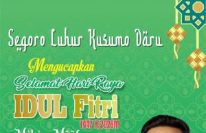 Segoro Luhur Kusumo Daru Mengucapkan Selamat Hari Raya Idul Fitri 1 Syawwal 1447 Hijriyah