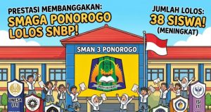 Indeks Sekolah Meningkat, 38 Siswa SMAN 3 Ponorogo Tembus PTN Favorit Jalur SNBP 2026