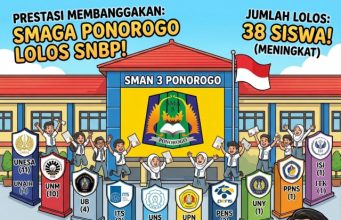 Indeks Sekolah Meningkat, 38 Siswa SMAN 3 Ponorogo Tembus PTN Favorit Jalur SNBP 2026