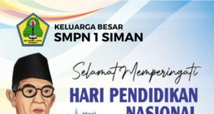 Keluarga Besar SMPN 1 Siman Mengucapkan Selamat Hari Pendidikan Nasional 2 Mei 2026