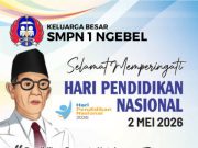 Keluarga Besar SMPN 1 Ngebel Mengucapkan Selamat Hari Pendidikan Nasional 2 Mei 2026
