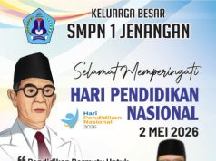 Keluarga Besar SMPN 1 Jenangan Mengucapkan Selamat Hari Pendidikan Nasional 2 Mei 2026