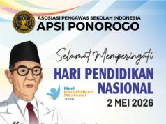 Keluarga Besar APSI Kabupaten Ponorogo Mengucapkan Selamat Hari Pendidikan Nasional 2 Mei 2026