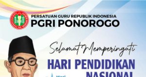 Keluarga Besar PGRI Kabupaten Ponorogo Mengucapkan Selamat Hari Pendidikan Nasional 2 Mei 2026