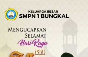 Keluarga Besar SMPN 1 Bungkal Mengucapkan Selamat Hari Raya Idul Adha 1447 H