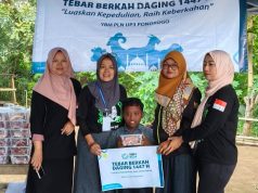 Peringati Idul Adha 1447 H, PLN UP3 Ponorogo dan YBM PLN Salurkan Daging untuk TAD dan Masyarakat