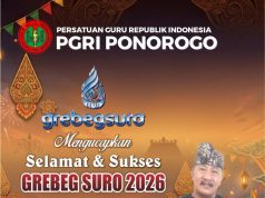 Keluarga Besar PGRI Kabupaten Ponorogo Mengucapkan Selamat & Sukses Grebeg Suro 2026