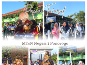 Istimewa, Pawai Ta’ruf Puncak Matamuda MTsN 1 Ponorogo: Unjuk Program Unggulan & Berbagi 100 Paket Sembako