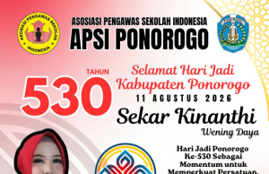 APSI Ponorogo Mengucapkan Selamat Hari Jadi Ke-530 Kabupaten Ponorogo: Sekar Kinanthi Wening Daya