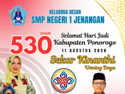 Keluarga Besar SMPN 1 Jenangan Mengucapkan Selamat Hari Jadi Ke-530 Kabupaten Ponorogo: Sekar Kinanthi Wening Daya