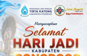 Perumda Air Minum Tirta Katong Ponorogo Mengucapkan Selamat Hari Jadi Ke-530 Kabupaten Ponorogo