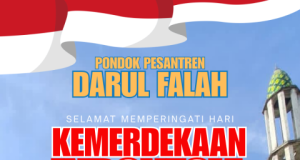 Keluarga Besar Pondok Pesantren Darul Falah Ponorogo Mengucapkan Selamat HUT Ke-81 Kemerdekaan Republik Indonesia