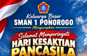 Keluarga Besar SMAN 1 Ponorogo Mengucapkan Selamat Peringatan Hari Kesaktian Pancasila