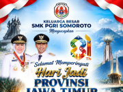 Keluarga Besar SMK PGRI Somoroto Mengucapkan Selamat Hari Jadi Ke-81 Provinsi Jawa Timur