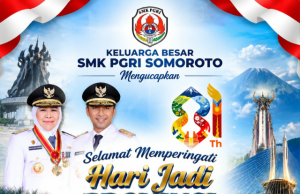 Keluarga Besar SMK PGRI Somoroto Mengucapkan Selamat Hari Jadi Ke-81 Provinsi Jawa Timur