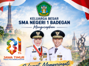 Keluarga Besar SMAN 1 Badegan Ponorogo Mengucapkan Selamat Hari Jadi Ke-81 Provinsi Jawa Timur