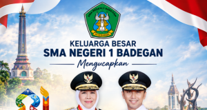 Keluarga Besar SMAN 1 Badegan Ponorogo Mengucapkan Selamat Hari Jadi Ke-81 Provinsi Jawa Timur