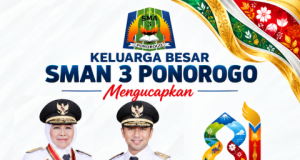 Keluarga Besar SMA Negeri 3 Ponorogo Mengucapkan Selamat Hari Jadi Ke-81 Provinsi Jawa Timur