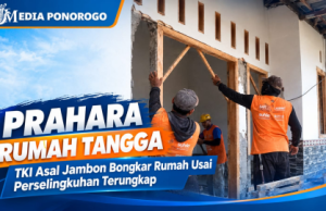 Istri Selingkuh dengan Tetangga, TKI di Ponorogo Robohkan Rumah Hasil Kerja di Malaysia