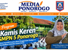 SMPN 5 Ponorogo Sukses Kembangkan “Kamis Keren”: Inovasi Crysna Rhany Ningrum Kembalikan Interaksi Sosial Siswa di Era Digital