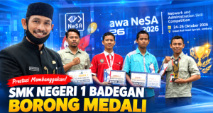 SMK Negeri 1 Badegan Ponorogo Borong Medali di Network and Administration Skill Competition 2026