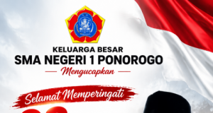 Keluarga Besar SMA Negeri 1 Ponorogo Mengucapkan Selamat Memperingati Sumpah Pemuda “Patriotik, Gigih, Berempati: Pemuda untuk Indonesia”
